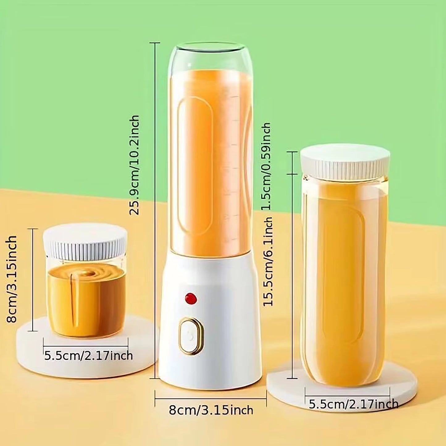 1Pc Portable Mini Blender, Wireless Portable Juicer, and Milkshake Blender, Suitable for Kitchen, Home, and Travel