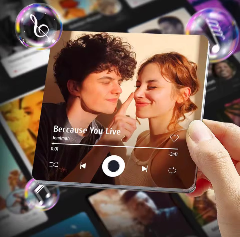 Custom music player fridge magnet